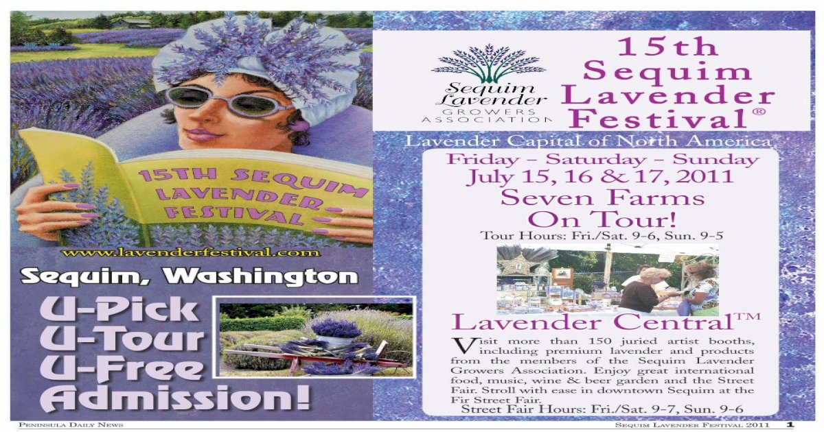 2011 Sequim Lavender Festival map and information [PDF Document]
