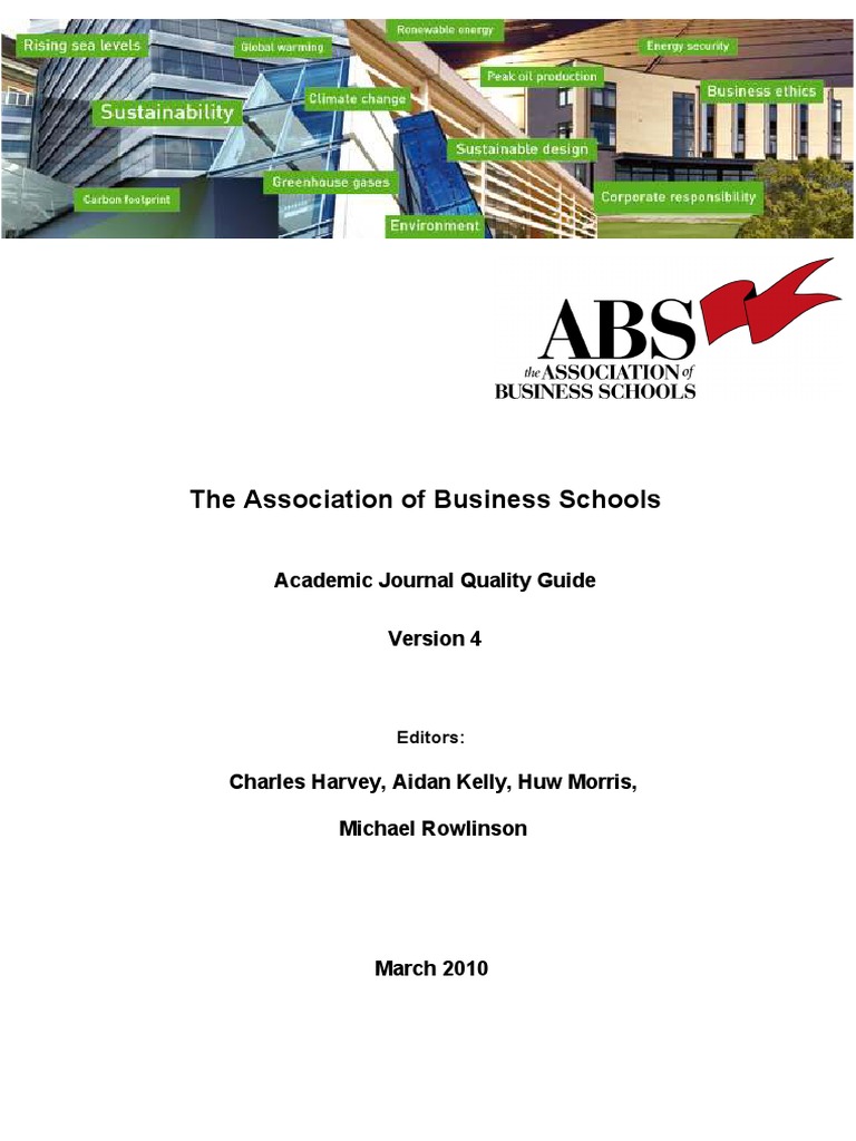 Abs Journal Ranking [Download PDF]
