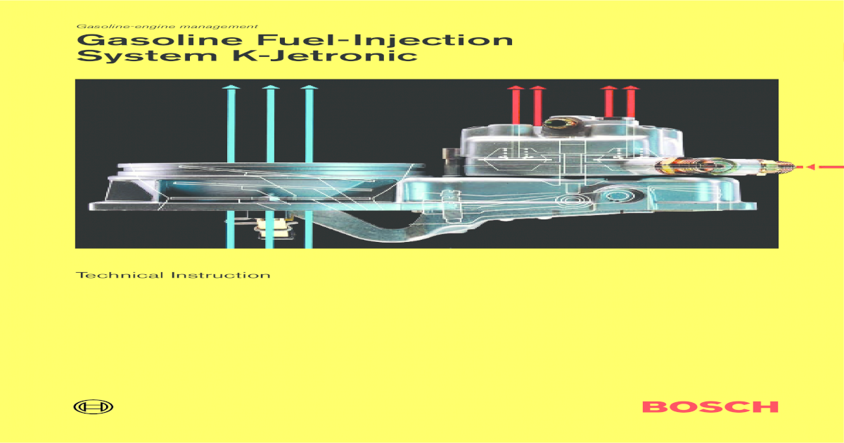 Bosch K Jetronic Fuel Injection Manual [PDF Document]