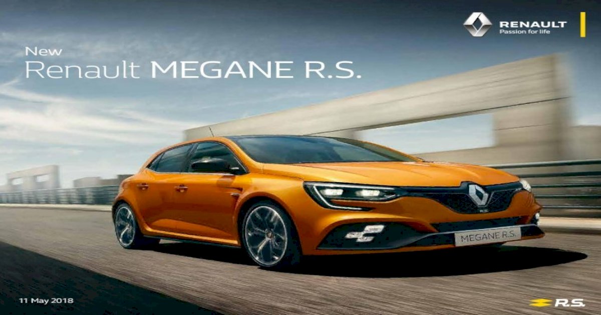 New Renault MEGANE R.S. cdn. New Renault MEGANE R.S. is