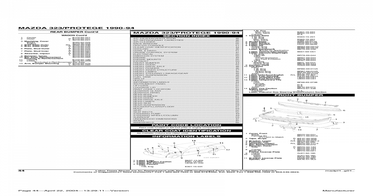 MAZDA 323 19901994_Circuit Digram [PDF Document]