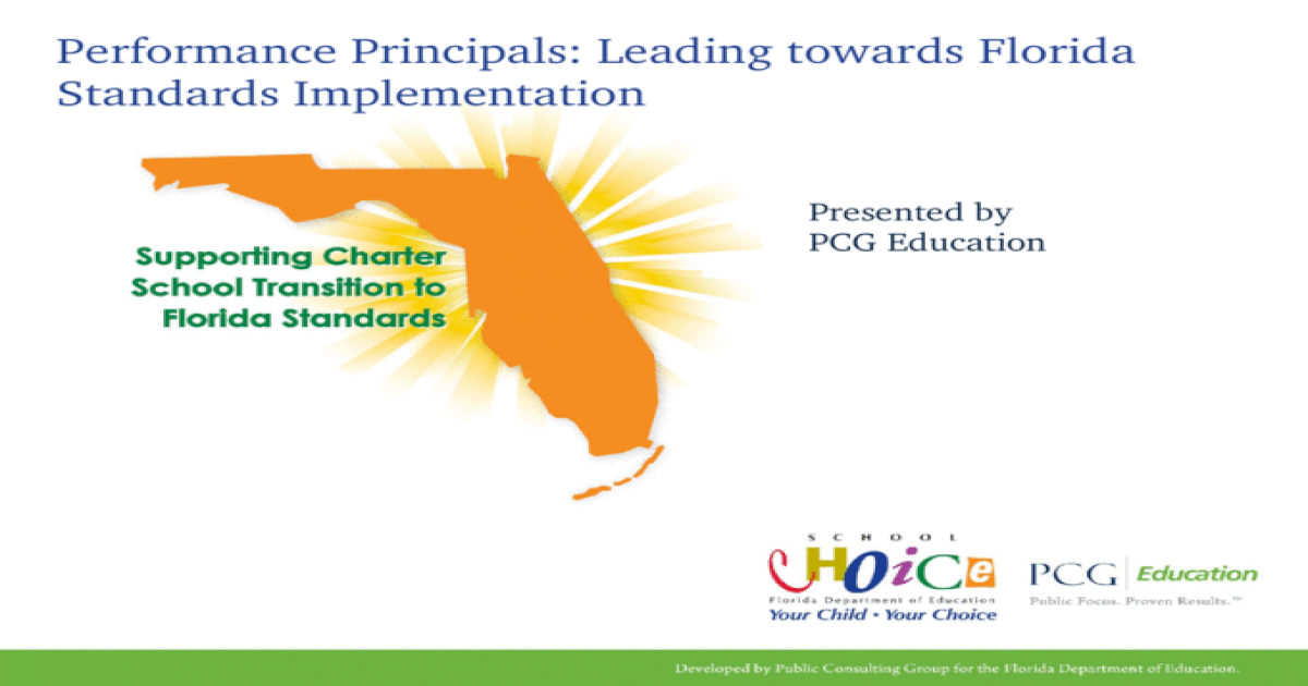 Reflection On Florida Principals Leadership Standards