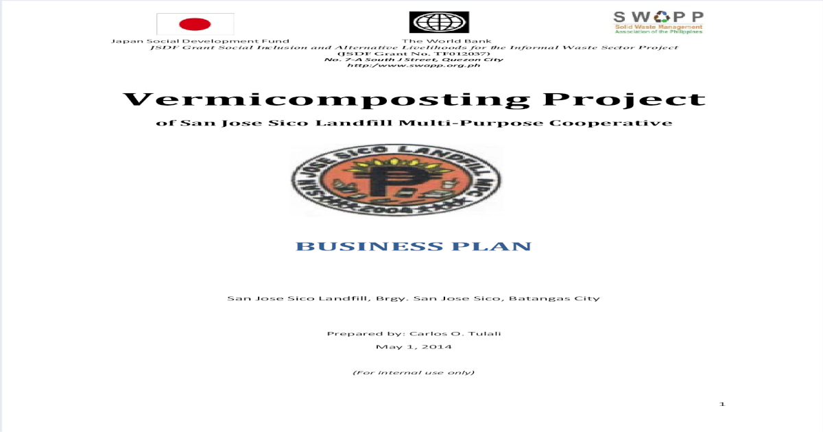 vermicompost business plan pdf