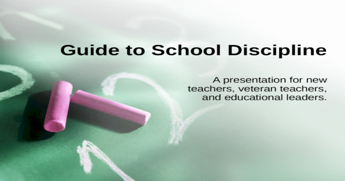 research topics on school discipline