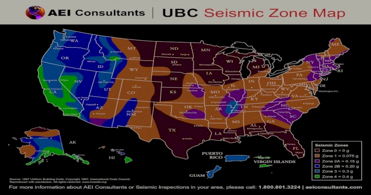 IBC Seismic Zone Map
